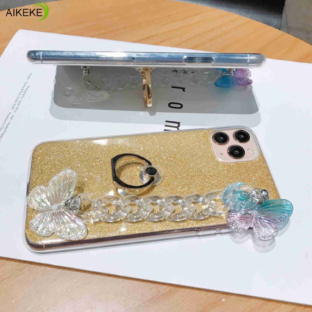 For Sony Xperia Z5 Z1 Z2 Z3 Z4 Case Pearl Butterfly Bowknot Bracelet Holder Stand Ring Glitter Bling Luxury Soft TPU Case Cover