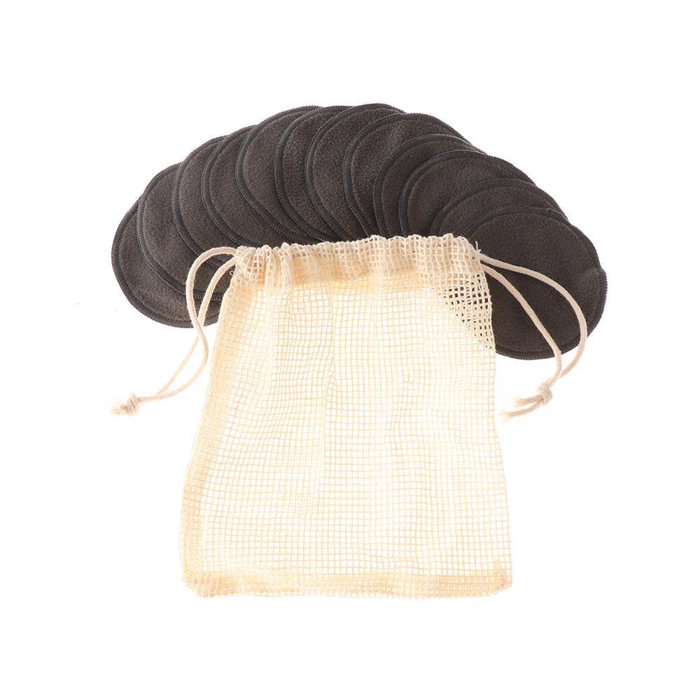 DIACHAVN Set 12 Bông Tẩy Trang Bằng Sợi Tre Có Thể Tái Sử Dụng