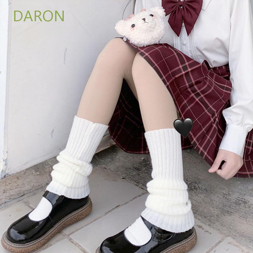 Vớ len dài tới gối vải lông phong cách Nhật Bản ngọt ngào thời trang giữ ấm mùa đông dành cho nữ