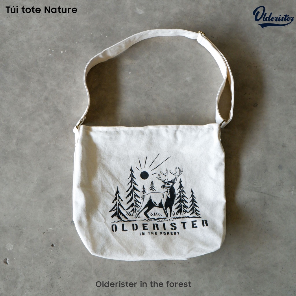 Túi đeo chéo Canvas Nature - Olderister