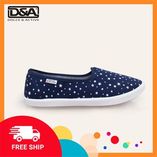 Giày slipon nữ D&A EPL1901 siêu nhẹ Đông Ấn