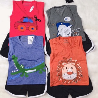 Ba lỗ cotton4c cho bé trai 8-18kg