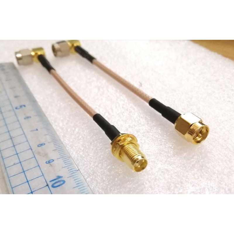 Cáp đồng trục nối 2 đầu SMA rg316d, dây nối mạch ra ăng ten