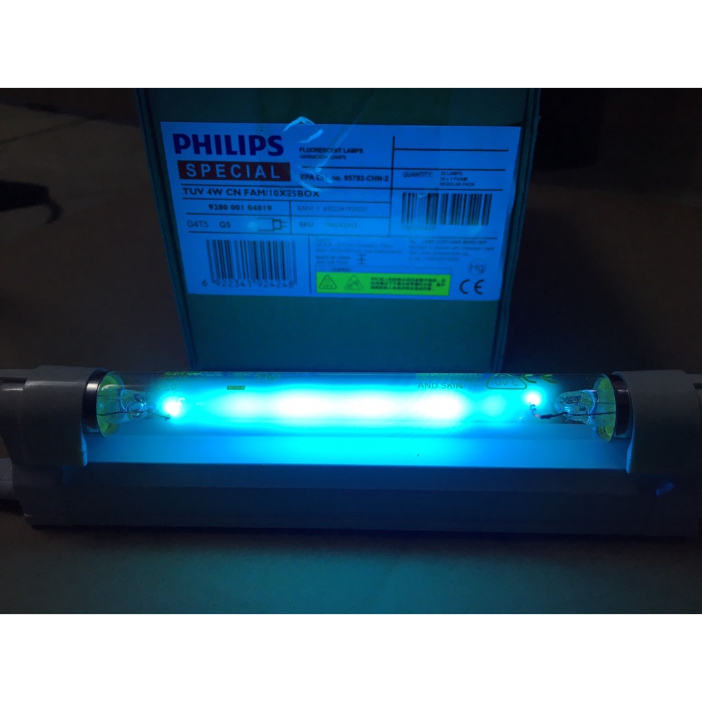 COMBO 2 Bóng đèn UV diệt khuẩn Philips sử dụng cho máy tiệt trùng Fatz baby, Haenim