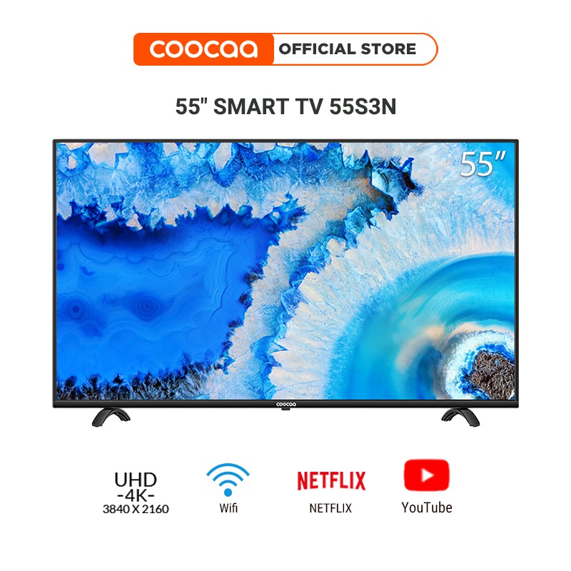 SMART Tivi Netflix 4K UHD Coocaa 55 inch Wifi - Model 55S3N (Model 2020)