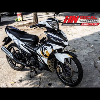 Tem Trùm Exciter 135  Trắng Đen Realsi