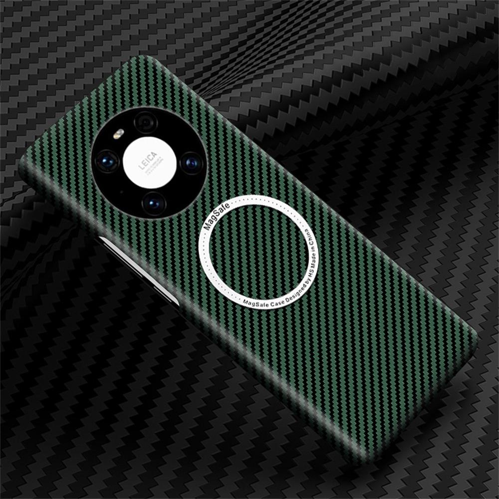 Ốp Điện Thoại Sợi Carbon Từ Tính Chống Sốc Cho HUAWEI Mate 40 Pro RS