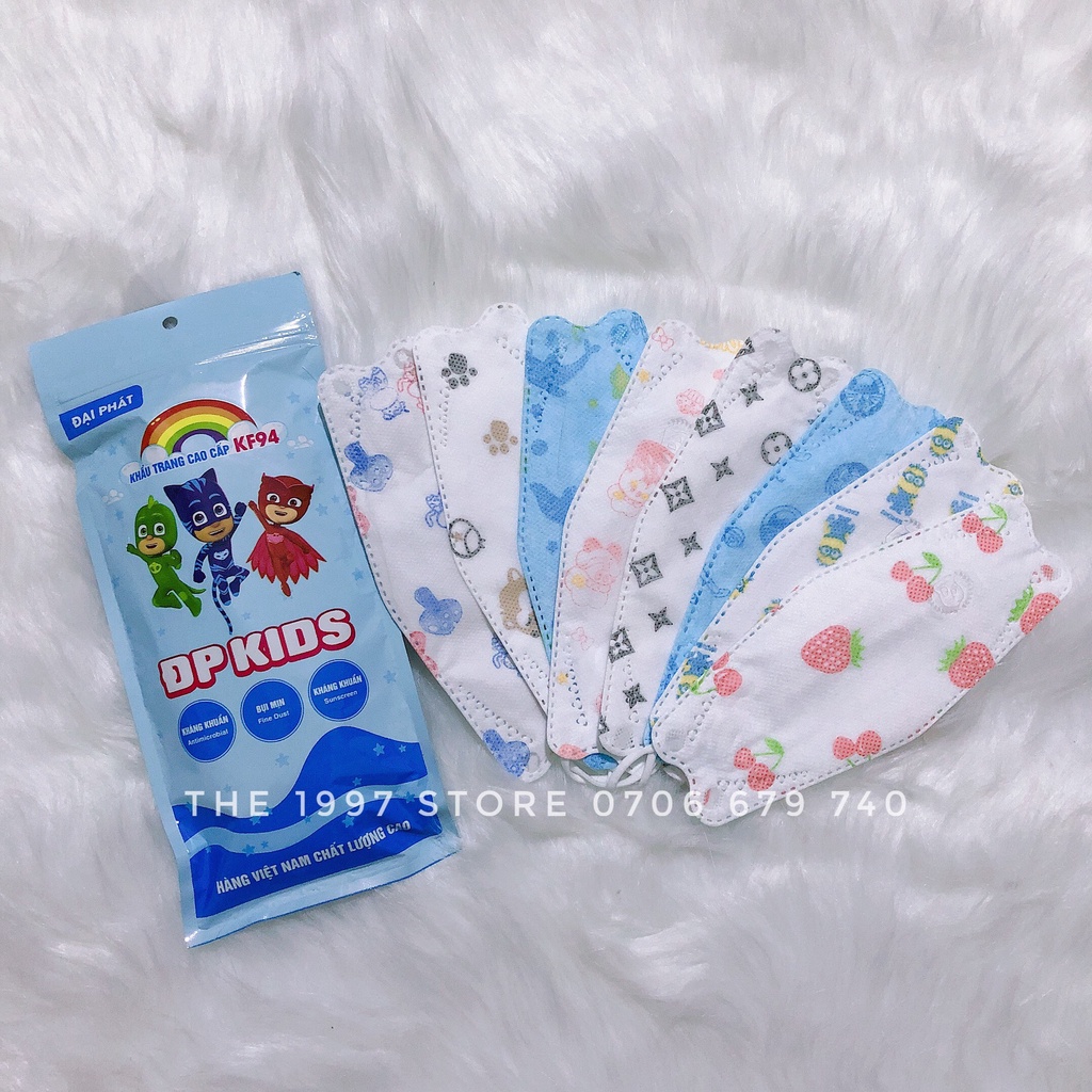 Khẩu Trang 4D Cho Bé KF94 - Bảo về sức khỏe Kháng Khuẩn, Chống Bụi Mịn PM 2.5