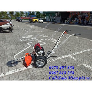 Xả hàng khung máy phát cỏ đẩy tay tiện dụng sử dụng động cơ Honda gx35 4 thì