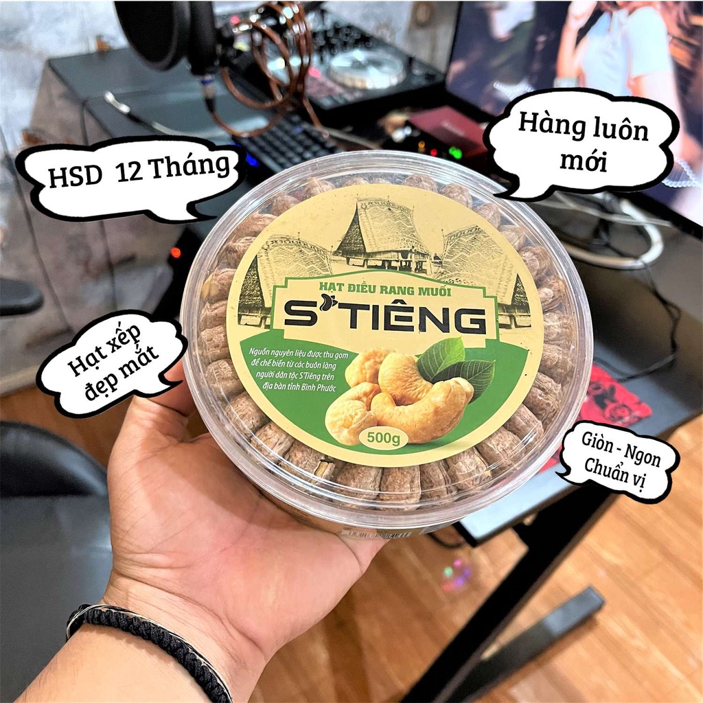 COMBO 5KG Hạt Điều Rang Muối Bình Phước Nguyên Hạt STiêng