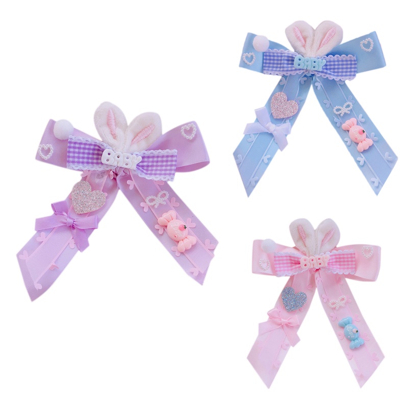 Kẹp Tóc Hình Nơ Phong Cách Lolita Cho Bé Gái