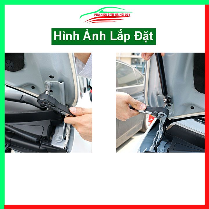 Bộ ty thủy lực ben hơi chống nắp capo Honda Jazz 2014-2017 tự động kèm phụ kiện lắp