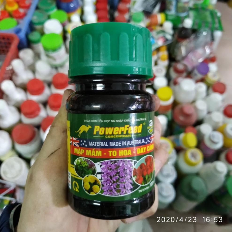 Phân bón Power Feed 100ml kích hoa, dưỡng hoa nhập khẩu Úc