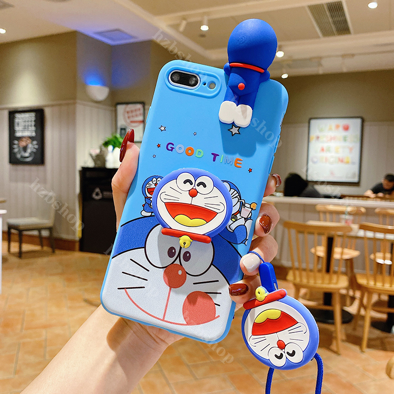 Ốp Lưng Silicone Mềm Chống Sốc In Hình Doraemon Có Dây Đeo Cho Iphone 12 Mini 11 Pro Max X Xr Xs Max Iphone Se 2020 Iphone 7 8 Plus Iphone 6 6s Plus