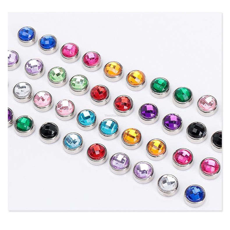 1 Cặp Dây Buộc Giày Thể Thao Co Giãn Đính Kim Cương Giả