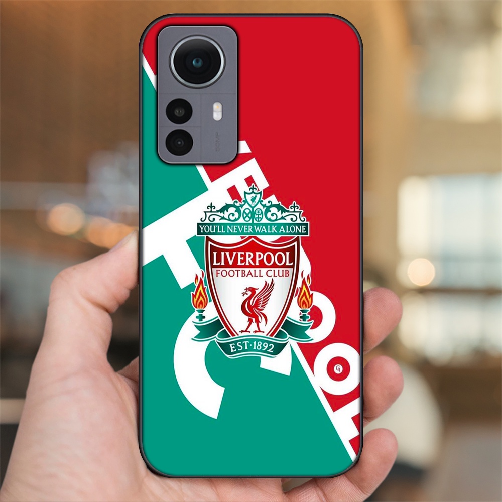 Ốp lưng Xiaomi 12 viền đen in hình Liverpool FC