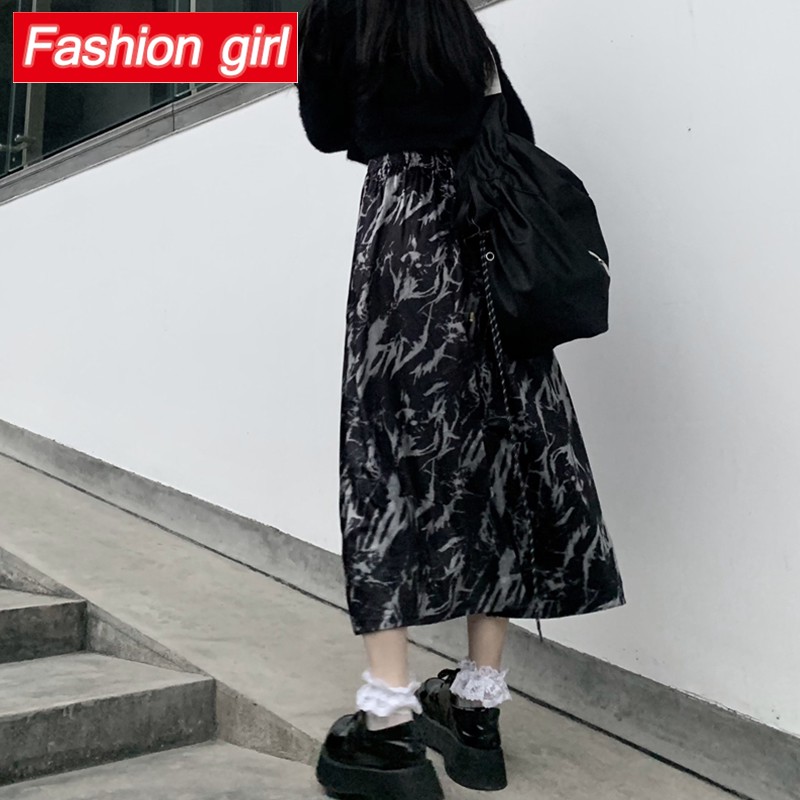 Chân Váy Nhung Dáng Chữ A Phong Cách Hàn Quốc