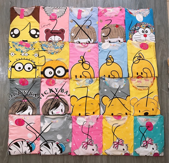 Bộ Mặc Nhà Cotton Cute Tay Dài Quần Dài | BigBuy360 - bigbuy360.vn
