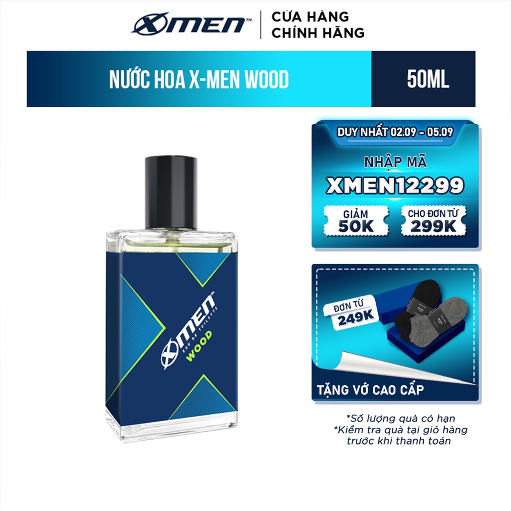 Nước hoa Xmen 50ml (Tặng Bộ Mini 3 món)