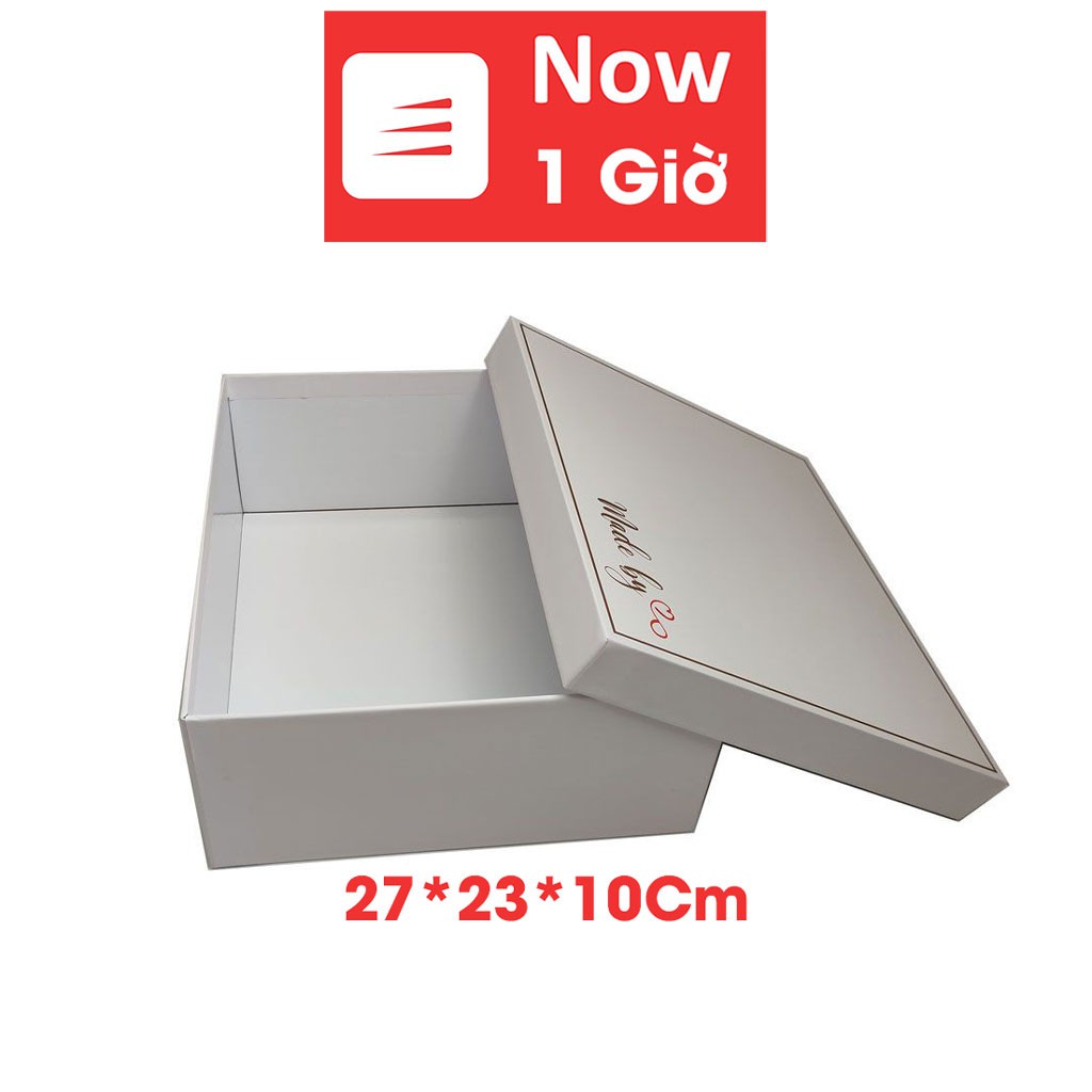 Hộp Đựng Quà Tặng - Tặng Kèm Giấy Rơm, Hộp Quà Nến Thơm Siêu Cứng (Made My Heart) HDQ01 | BigBuy360 - bigbuy360.vn