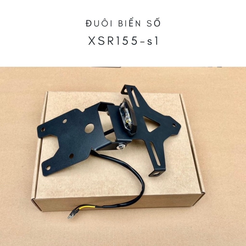 Pad đuôi biển số XSR155 cắt CNC sơn tĩnh điện cao cấp,gập ra vào tuỳ ý