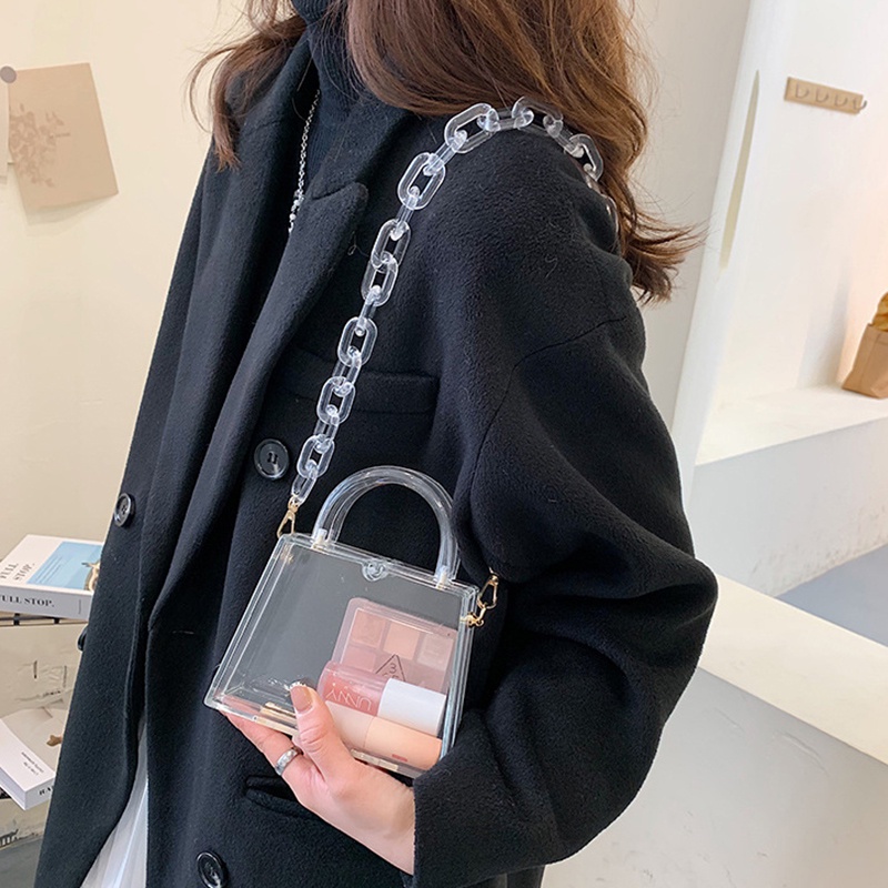 Túi Đeo Chéo Dáng Vuông Chất Liệu acrylic Thời Trang Cho Nữ