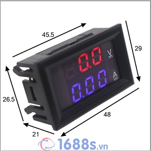 Đồng hồ hiển thị điệp áp + dòng điện - 1688s.vn
