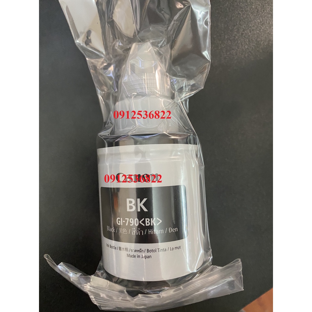 Mực in màu Canon chính hãng bóc máy G1010,G1000,G2010,G2000,G3010,G3000 mã GI-790