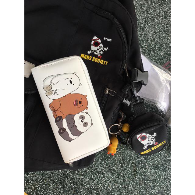 Bóp Ví Dài Cầm Tay Nữ Họa Tiết Hoạt Hình Gấu Ú Siêu Dễ Thương ! _ Link 10 | BigBuy360 - bigbuy360.vn