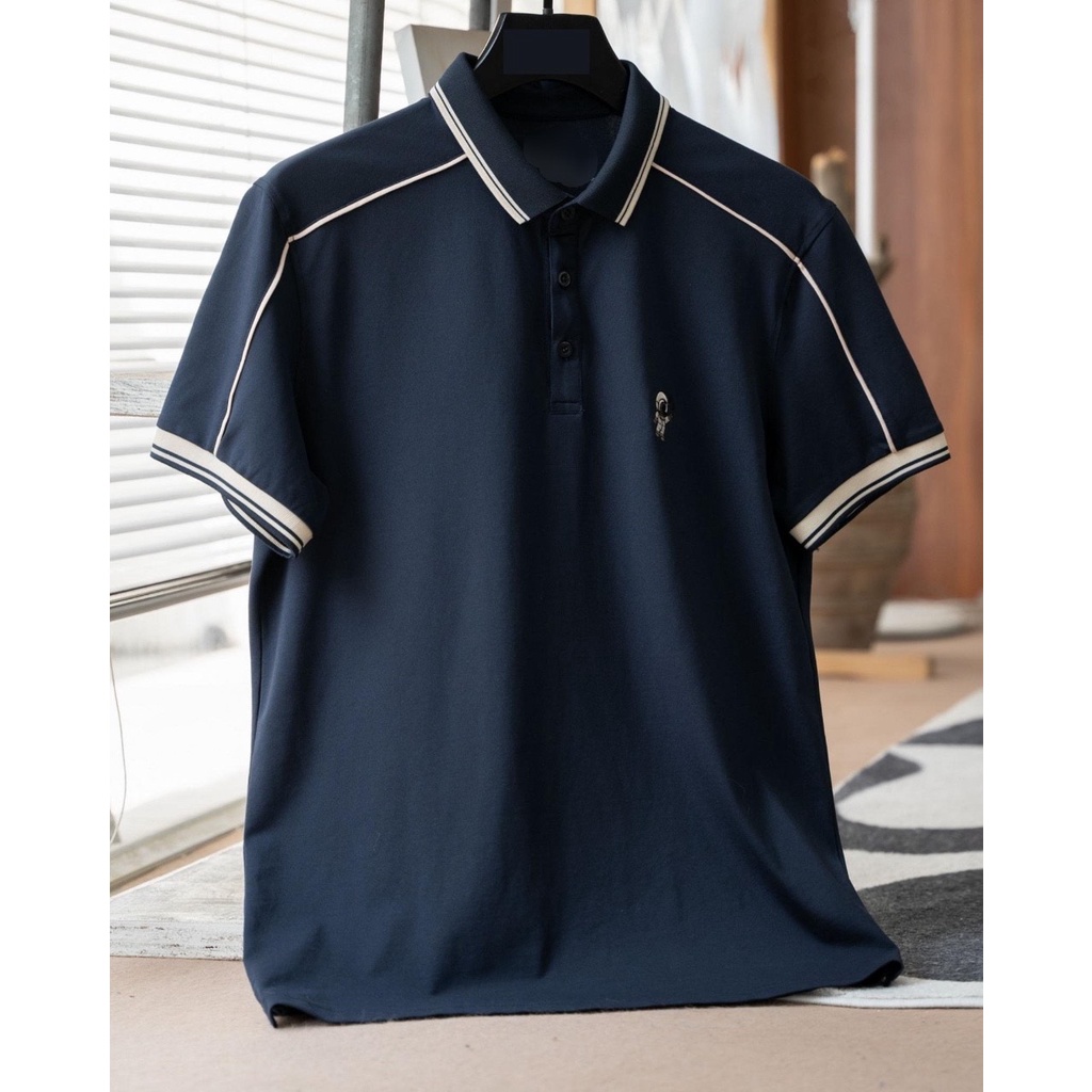 Áo thun nam cổ bẻ áo polo mio cổ bẻ vải cá sấu cotton trẻ trung mặc mát cả ngày