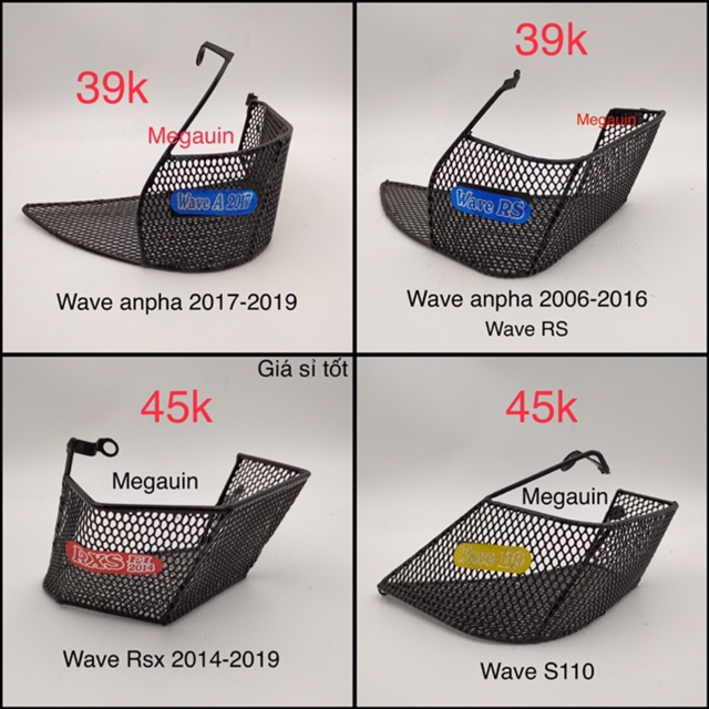 Rổ hông - giỏ hông xe máy - đủ xe - phukientuhien