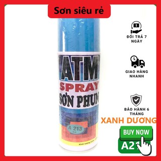 Sơn phun, xịt ATM màu xanh dương A213, 400ml