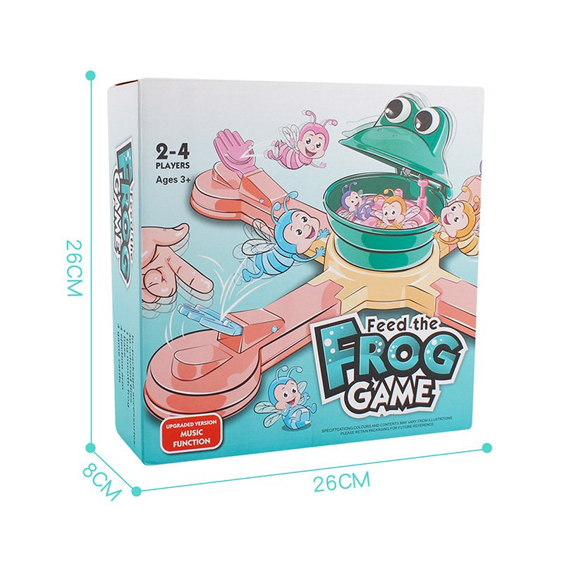 Đồ chơi ếch ham ăn Frog game xoay 360 độ tăng cường vận động thông minh cho bé trai và bé gái