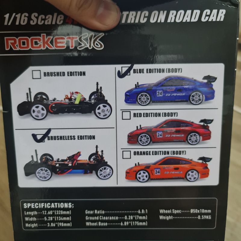 Bộ phụ kiện Tay điều khiển ZDracing tx+esc + motor2428 không chổi than.