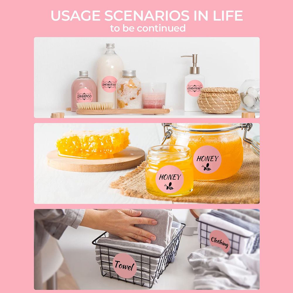 Miếng dán in nhiệt hình tròn in logo nhiều màu sắc sử dụng trực tiếp cho văn phòng DIY