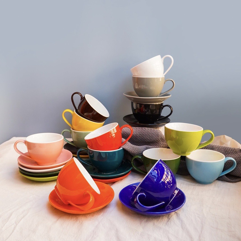 Ly Cà Phê Tách Cafe Capuchino 220ml Gốm Sứ Bát Tràng Cao Cấp nhiều màu