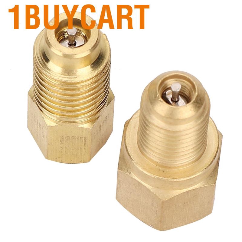 1 Cặp Đầu Nối Bằng Đồng Cho Máy Điều Hòa Xe Hơi R134Ae-1/2Acme 1/4