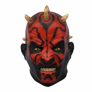 Halloween mask Latex Darth Maul Mask Full Head Scary Horror Halloween Head Mask