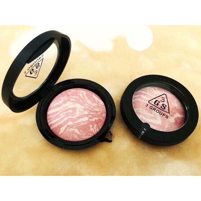 Phấn má hồng 3GS có ánh nhũ bắt sáng