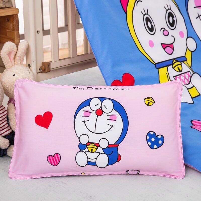 Gối Trẻ Em Cho Bé Đi Mầm Non Vải Cotton Thoáng Mát