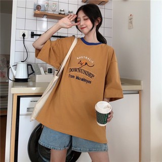 FREESIZE Áo phông phong cách hàn quốc DOWNUNDEP