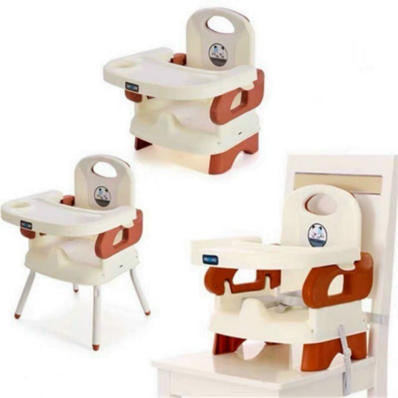 Ghế Ăn Dặm Cho Bé Gấp Gọn, Ghế Tâp Ăn Cho Bé 2 Trong 1 Có Kèm Thêm Chân Sắt