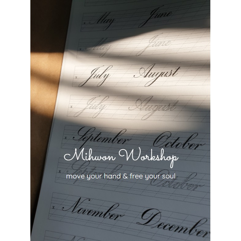 Tập luyện viết calligraphy mẫu chữ Engraver's / Gothic script