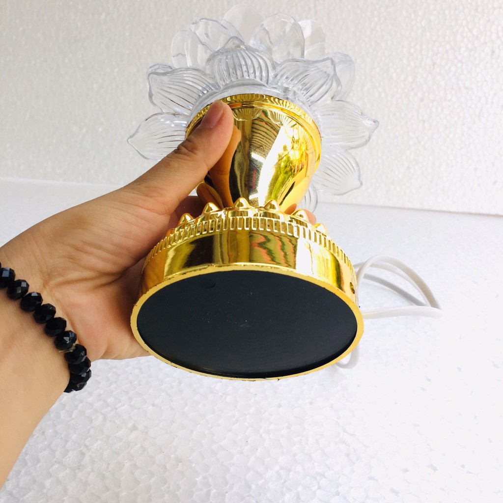 Đèn trang trí xoay hoa sen MB