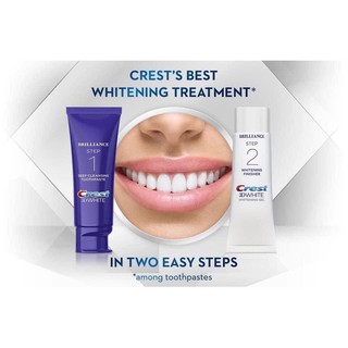 SET TRẮNG RĂNG CREST 3D BRILLIANCE TWO-STEP TOOTHPASTE HÀNG MỸ