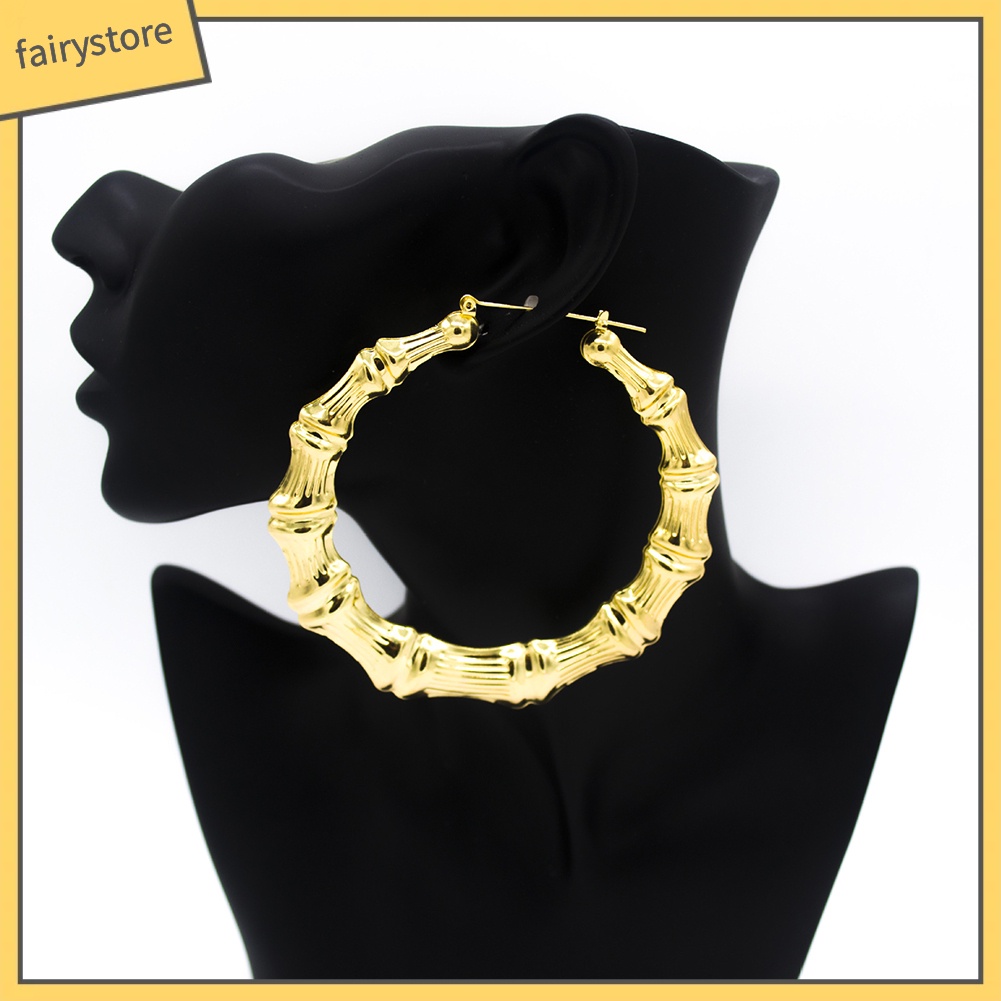 Khuyên tai kiểu dáng đốt tre độc đáo cá tính thời trang nữ