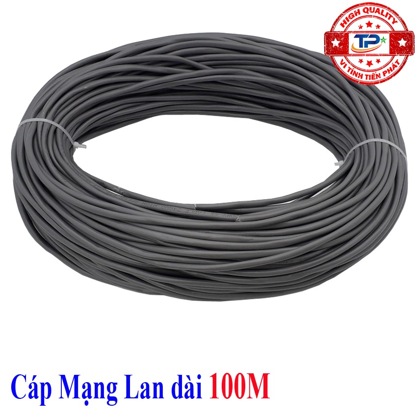 Dây cáp mạng LAN Internet FTP-Cable chống nhiễu dài 100m chuẩn cat 5e - tiếp KingMaster