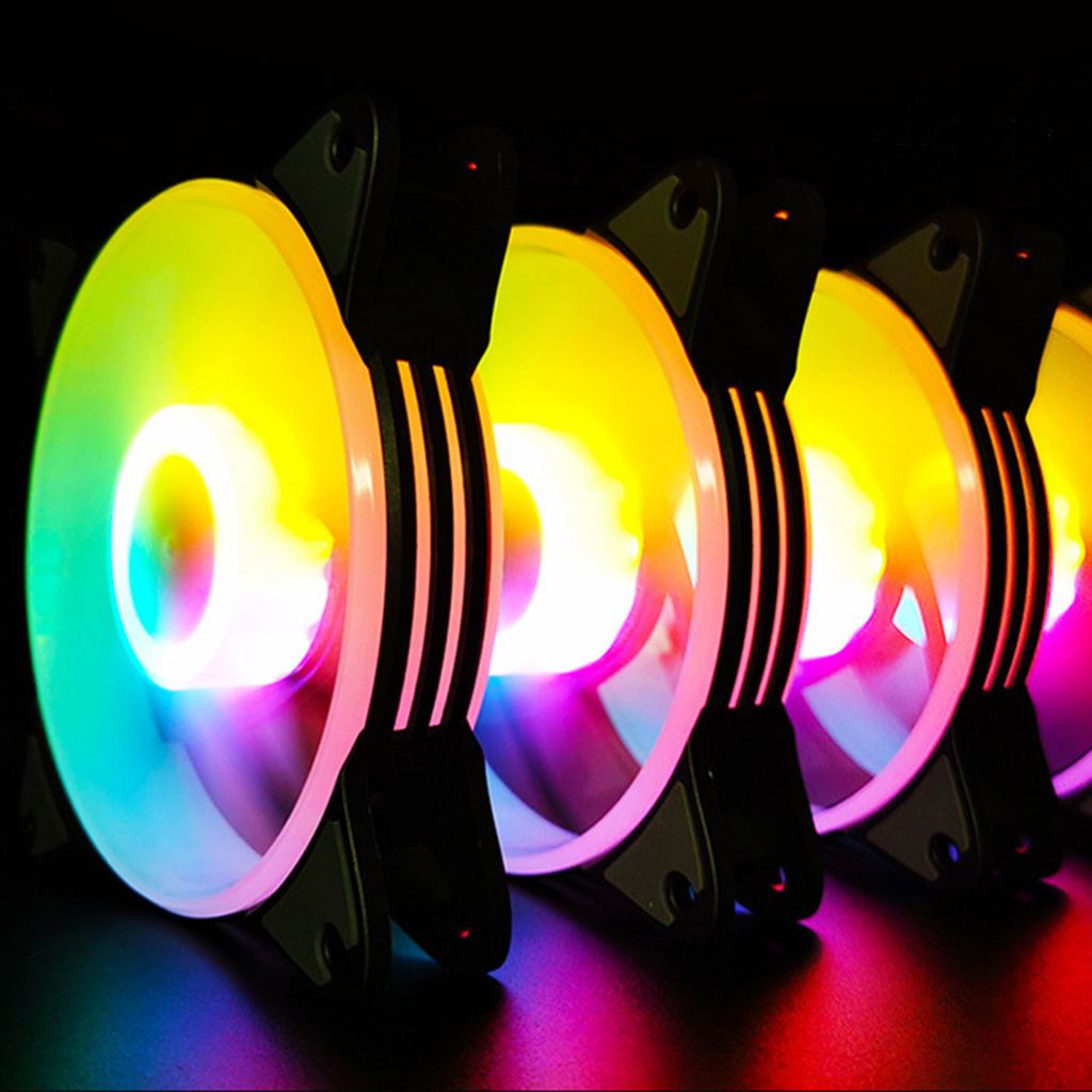 cooderstar COOLMOON RGB Fan Fluid Bearing 5V ARGB Small 6Pin LED Computer Case Radiator for PC