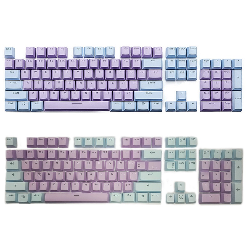 Set 104 Nút Bàn Phím Cơ Bằng Nhựa PBT Dày Dặn Trong Mờ