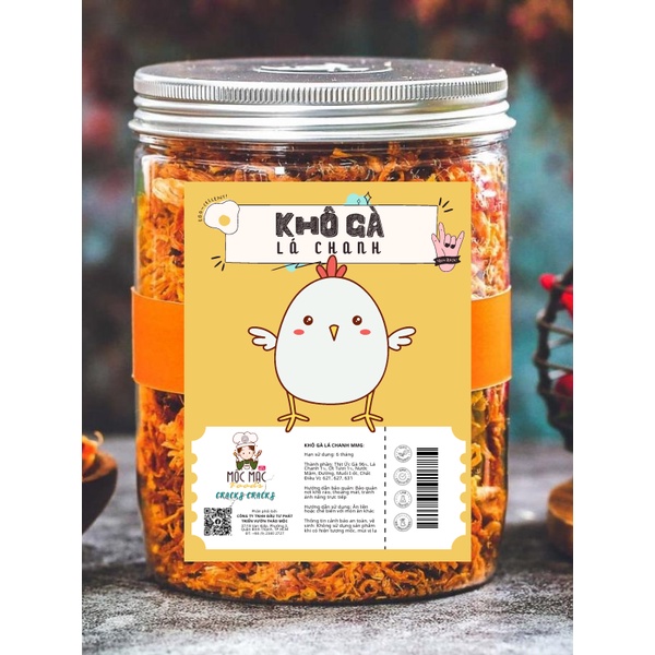 Khô gà lá chanh xé cay MMG 250gr